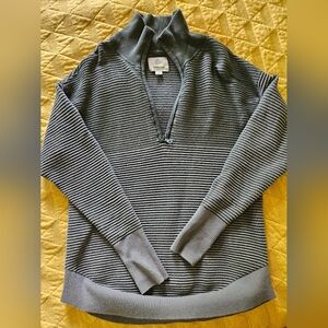 Green Ribbed Women's Pullover